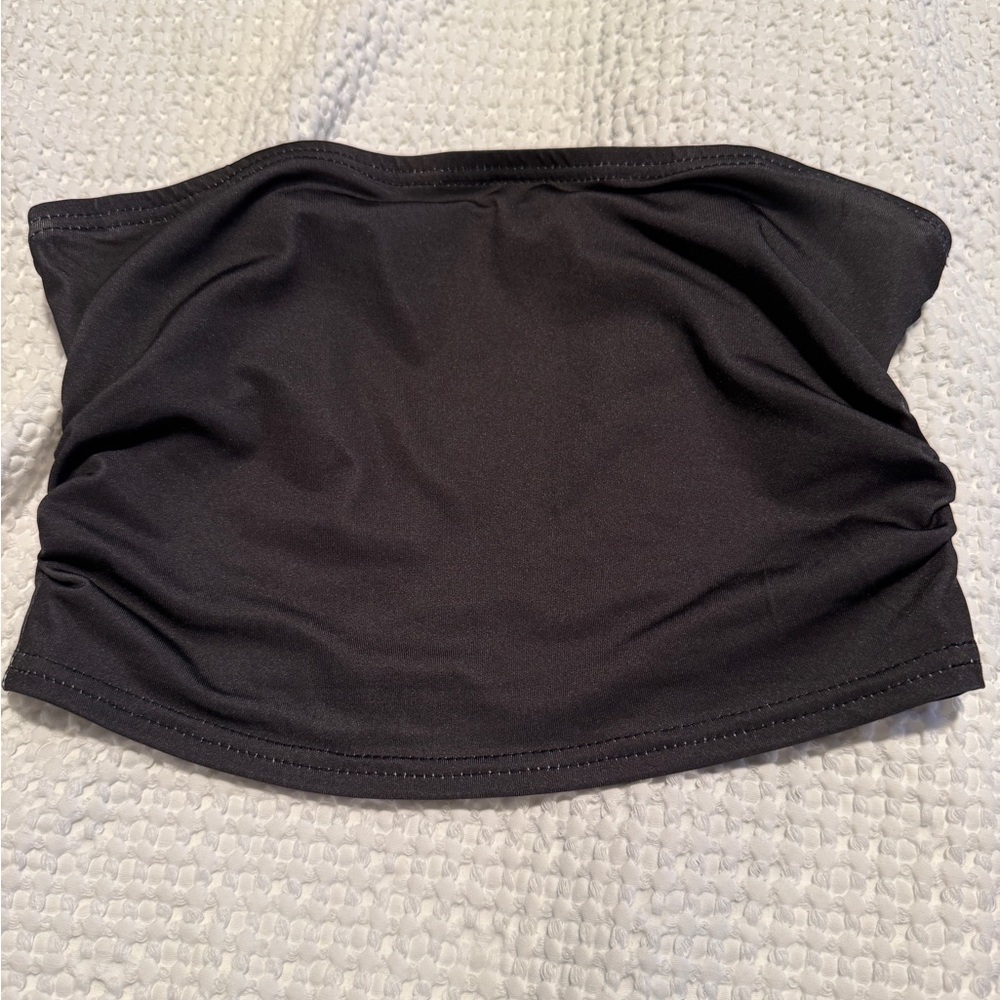 SHEIN Black Strapless Tube Top